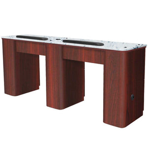 Bonita Double Table #68 Dark Wood