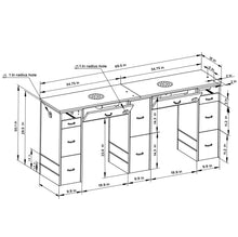 Load image into Gallery viewer, DanBelle Double Manicure Table W/Ventilation #952
